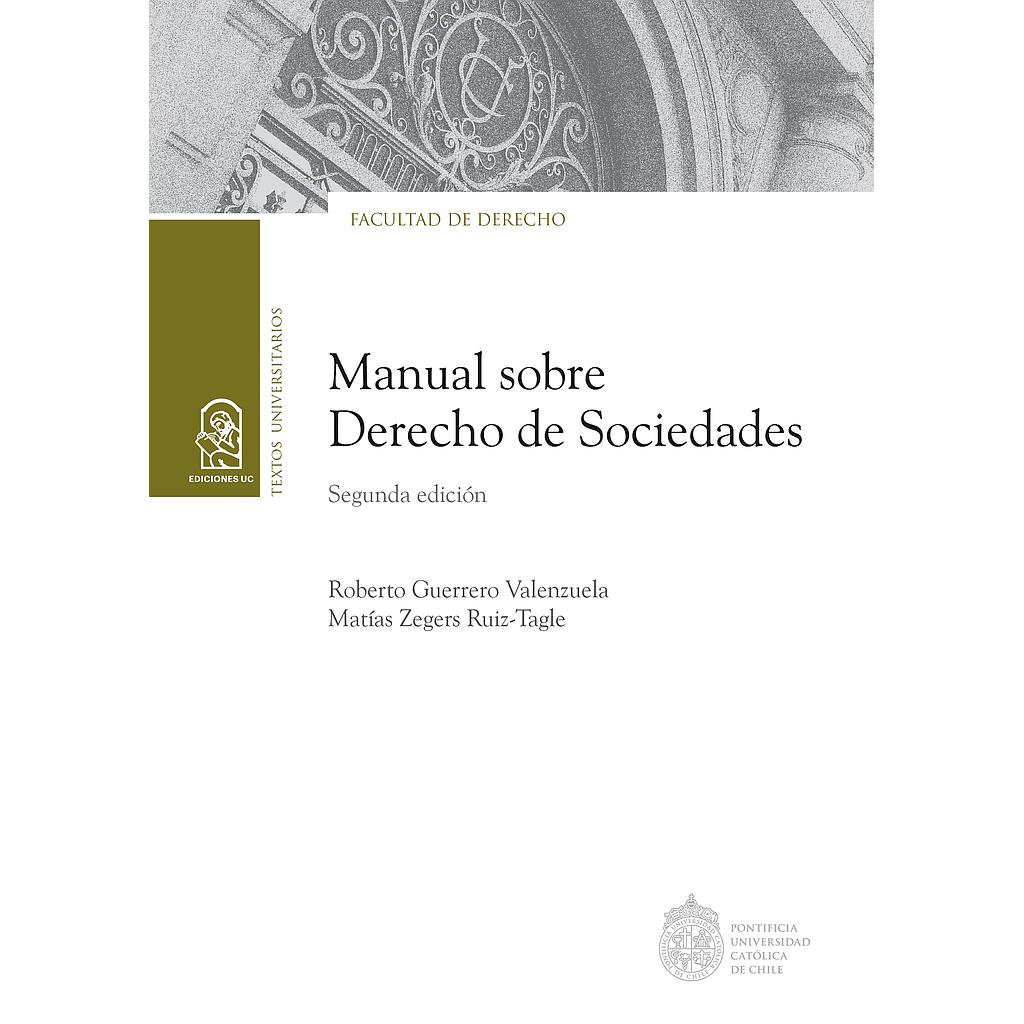Manual sobre derecho de sociedades